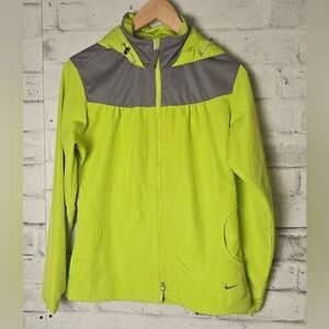 Nike Golf Women's Lightweight Lime Green and Gray Jacket
